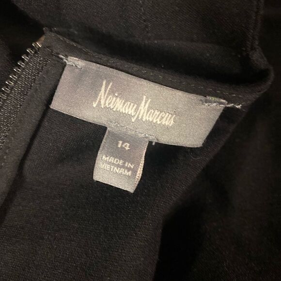 #250 NEIMAN MARCUS Heavy Stretch Knit Midi Dress - Picture 6 of 7